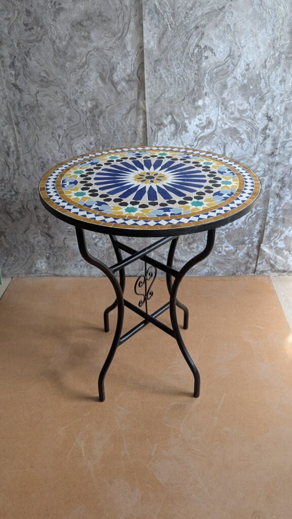 Moroccan Handcrafted Zellige Mosaic Table — MT001