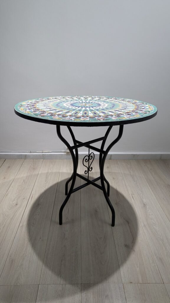 Moroccan Handcrafted Zellige Mosaic Table — MT002