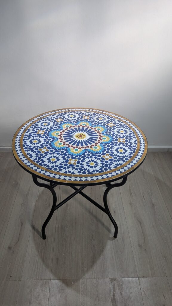 Moroccan Handcrafted Zellige Mosaic Table — MT004