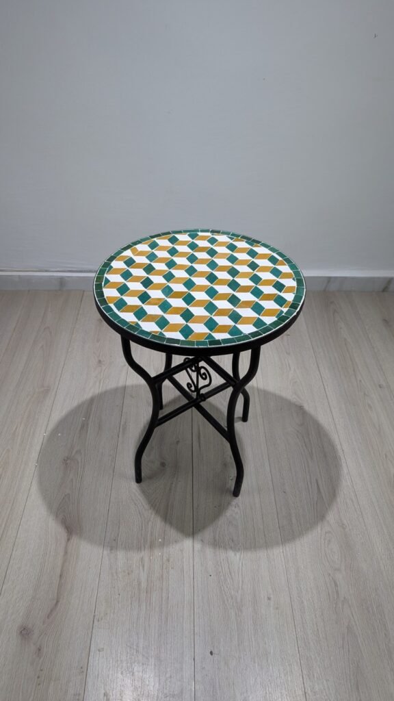 Moroccan Handcrafted Zellige Mosaic Table — MT008