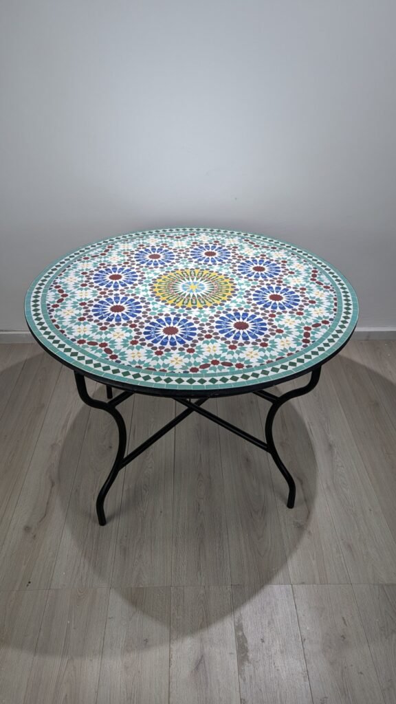 Moroccan Handcrafted Zellige Mosaic Table — MT0012