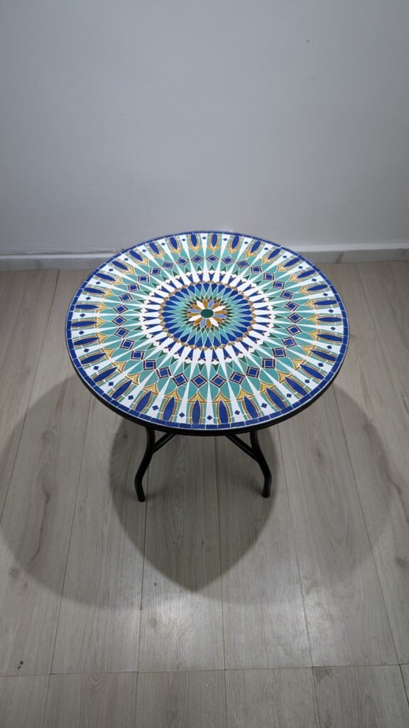 Moroccan Handcrafted Zellige Mosaic Table — MT0014