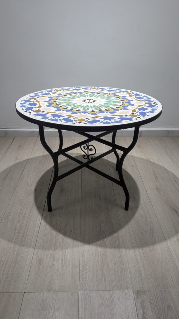 Moroccan Handcrafted Zellige Mosaic Table — MT0016