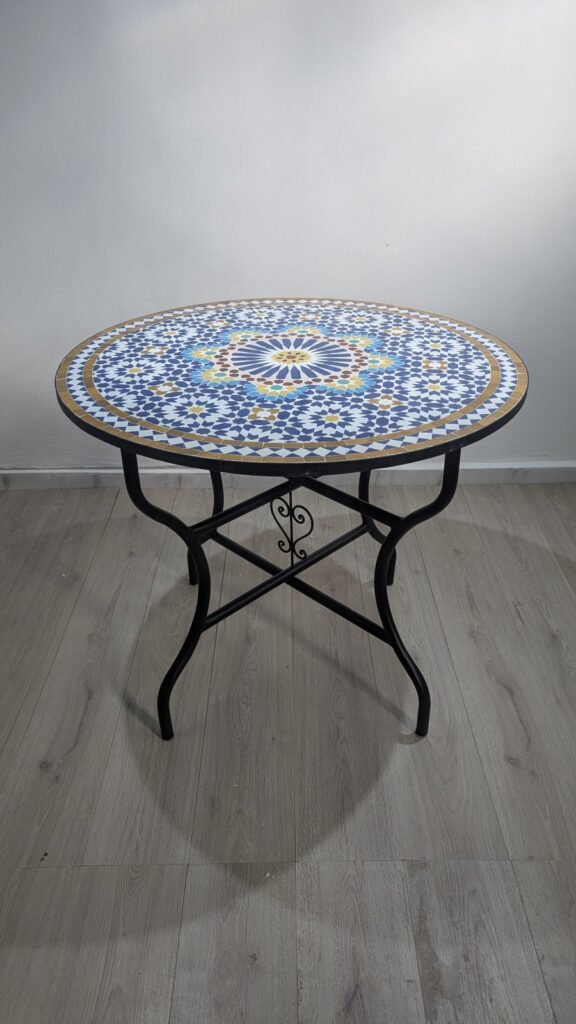 Moroccan Handcrafted Zellige Mosaic Table — MT0017