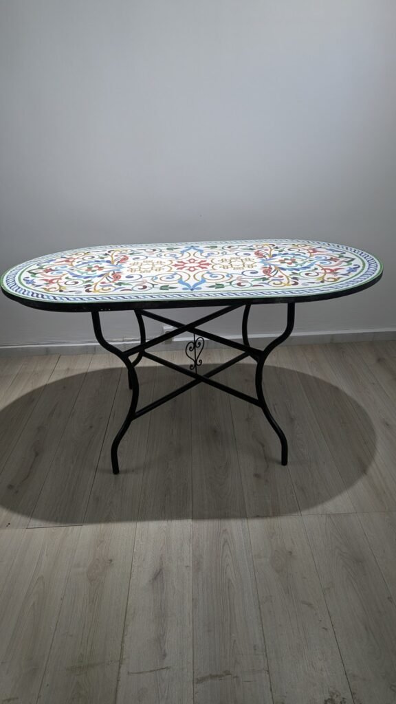 Moroccan Handcrafted Zellige Mosaic Table — MT0018